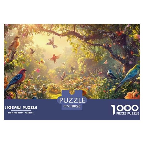 Vögel Puzzle 1000 Teile Blumenwald Puzzles Stress Abbauen Familien-Puzzlespiel 100% Recycelter Pappe Für Erwachsene Und Kinder 38x26cm/1000pcs Vögel Puzzle 1000 Teile Blumenwald Puzzles Stress Abbauen Familien-Puzzlespiel 100% Recycelter Pappe Für Erwachsene Und Kinder 38x26cm/1000pcs von GXYUAOIEF
