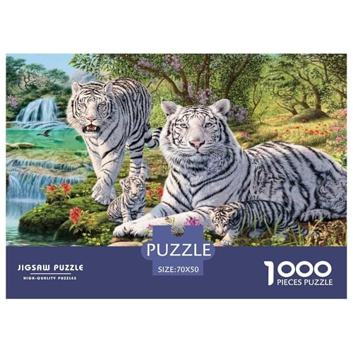 Weißer Tiger Puzzle 1000 Teile Wasserfalldschungel Puzzles Stress Abbauen Familien-Puzzlespiel 100% Recycelter Pappe Erwachsenenpuzzle Ab 14 Jahren 70x50cm/1000pcs Weißer Tiger Puzzle 1000 Teile Wasserfalldschungel Puzzles Stress Abbauen Familien-Puzzlespiel 100% Recycelter Pappe Erwachsenenpuzzle Ab 14 Jahren 70x50cm/1000pcs von GXYUAOIEF