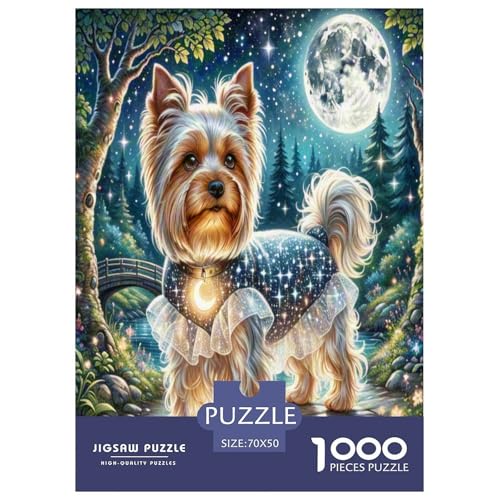 Yorkshire Terrier Puzzle 1000 Teile Schwer Puzzle Spielzeug Pädagogisches Spiel Impossible Herausforderungsspielzeug Für Erwachsene Und Kinder Ab 12 Jahren 70x50cm/1000pcs Yorkshire Terrier Puzzle 1000 Teile Schwer Puzzle Spielzeug Pädagogisches Spiel Impossible Herausforderungsspielzeug Für Erwachsene Und Kinder Ab 12 Jahren 70x50cm/1000pcs von GXYUAOIEF