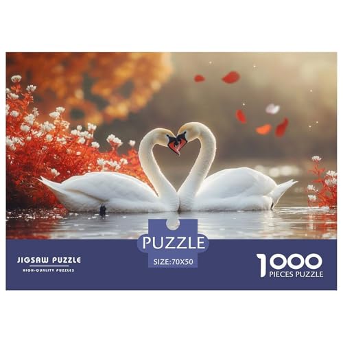 Zwei verliebte Schwäne Puzzle 1000 Teile Herbst Puzzles Stress Abbauen Familien-Puzzlespiel 100% Recycelter Pappe Für Die Ganze Familie 70x50cm/1000pcs Zwei verliebte Schwäne Puzzle 1000 Teile Herbst Puzzles Stress Abbauen Familien-Puzzlespiel 100% Recycelter Pappe Für Die Ganze Familie 70x50cm/1000pcs von GXYUAOIEF