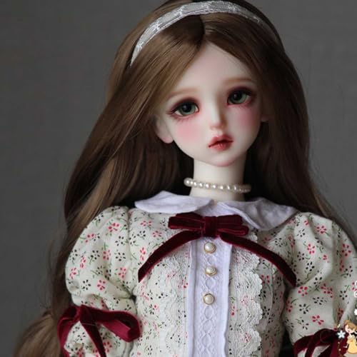 1/3 Sanfte BJD-Puppe mit Kleid Perücke Make-up, Wunderschöne SD-Puppe Handgefertigt Harz Kugelgelenkpuppe, Optionale Augäpfel 1/3 Sanfte BJD-Puppe mit Kleid Perücke Make-up, Wunderschöne SD-Puppe Handgefertigt Harz Kugelgelenkpuppe, Optionale Augäpfel von GYHCB