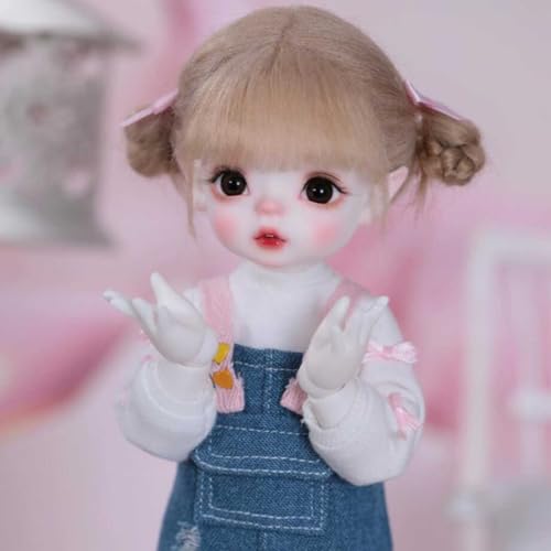 1/6 BJD-Puppe 25 cm Mini SD Doll 9,84 Zoll Kugelgelenkpuppe Anime-Figur mit Make-up + Komplettset Kleidung Accessoires, Sammelbares Geschenk 1/6 BJD-Puppe 25 cm Mini SD Doll 9,84 Zoll Kugelgelenkpuppe Anime-Figur mit Make-up + Komplettset Kleidung Accessoires, Sammelbares Geschenk von GYHCB