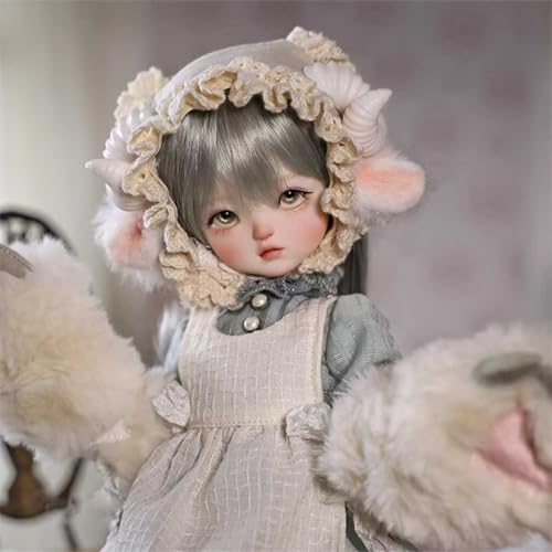 1/6 BJD Puppe Niedlich 28cm Bewegliche Figur Komplettset Harz SD Puppe mit Kleidung, Hut, Perücke, Schuhen, Geburtstagsgeschenk 1/6 BJD Puppe Niedlich 28cm Bewegliche Figur Komplettset Harz SD Puppe mit Kleidung, Hut, Perücke, Schuhen, Geburtstagsgeschenk von GYHCB