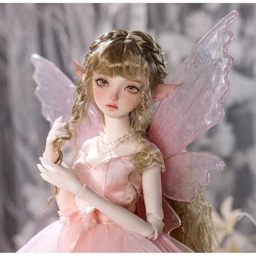 BJD Doll 1/4 Elf Ears Ball Jointed SD Doll 44cm Größe, mit exquisiten Outfits, Perücke, Flügeln, Schuhen und Accessoires – Hochwertiges Harz BJD Doll 1/4 Elf Ears Ball Jointed SD Doll 44cm Größe, mit exquisiten Outfits, Perücke, Flügeln, Schuhen und Accessoires – Hochwertiges Harz von GYHCB