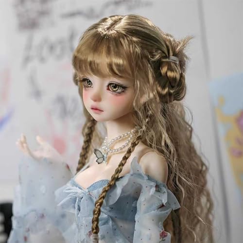 BJD Puppe 1/4 Fashion Girl Bewegliche Kugelgelenkpuppe, Komplettset aus individuellem modernen Puppenspielzeug aus Kunstharz, Höhe 44cm/17 inch BJD Puppe 1/4 Fashion Girl Bewegliche Kugelgelenkpuppe, Komplettset aus individuellem modernen Puppenspielzeug aus Kunstharz, Höhe 44cm/17 inch von GYHCB