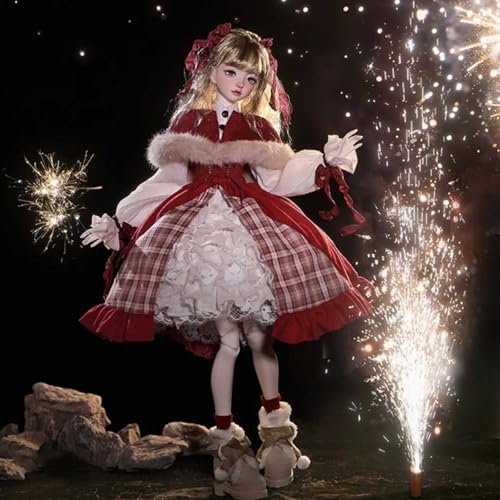 BJD Puppe 1/4 SD-Puppe mit Komplettem Zubehörset Beweglichen Gelenken Kugelgelenk Puppen für Feiertage und Geburtstage BJD Puppe 1/4 SD-Puppe mit Komplettem Zubehörset Beweglichen Gelenken Kugelgelenk Puppen für Feiertage und Geburtstage von GYHCB