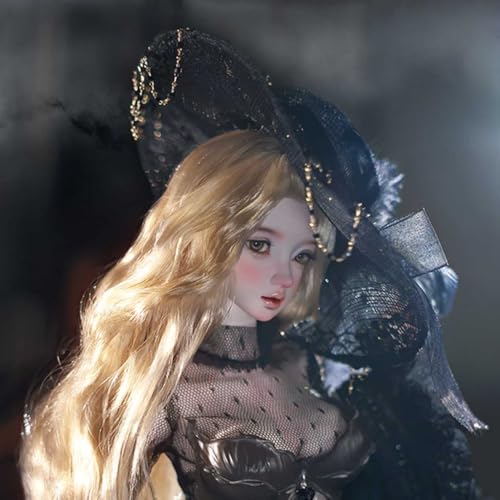 Handgefertigte BJD Doll 1/3 Noble Girl 25 Zoll SD-Puppe mit Kugelgelenk DIY Actionfiguren mit Kleidungsset, Schuhen, Perücke, Hut, Make-up Handgefertigte BJD Doll 1/3 Noble Girl 25 Zoll SD-Puppe mit Kugelgelenk DIY Actionfiguren mit Kleidungsset, Schuhen, Perücke, Hut, Make-up von GYHCB