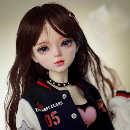 Handgemachte BJD-Puppe 1/3 Maßstab 22in Kugelgelenk-Puppe Mit Vollständigem Kleiderset, Zweifarbigen Augen, Hasenschlafanzug, Tasche und Accessoires Handgemachte BJD-Puppe 1/3 Maßstab 22in Kugelgelenk-Puppe Mit Vollständigem Kleiderset, Zweifarbigen Augen, Hasenschlafanzug, Tasche und Accessoires von GYHCB