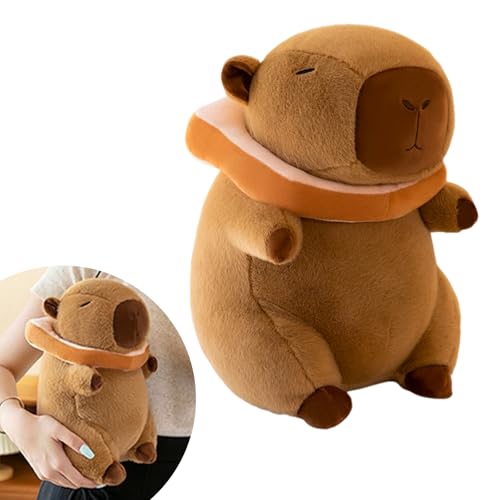GYHWOFUL Capybara Kuscheltier 30cm, Super Weiche Plüschtier mit Tragbarer Toast Kopfbedeckung, Niedliche Spielzeug Stofftier, Capybara Plushie, Geschenk für Kinder Freund Geburtstag, Weihnachten GYHWOFUL Capybara Kuscheltier 30cm, Super Weiche Plüschtier mit Tragbarer Toast Kopfbedeckung, Niedliche Spielzeug Stofftier, Capybara Plushie, Geschenk für Kinder Freund Geburtstag, Weihnachten von GYHWOFUL