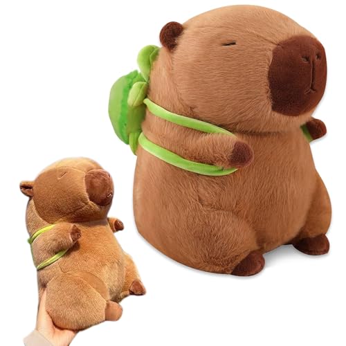 GYHWOFUL Capybara Kuscheltier 35CM, Super Weiche Capybara Plüschtier mit Schildkrötenrucksack, Niedliche Spielzeug Stofftier, Capybaras Plushie, Geschenk für Kinder Freund Geburtstag GYHWOFUL Capybara Kuscheltier 35CM, Super Weiche Capybara Plüschtier mit Schildkrötenrucksack, Niedliche Spielzeug Stofftier, Capybaras Plushie, Geschenk für Kinder Freund Geburtstag von GYHWOFUL