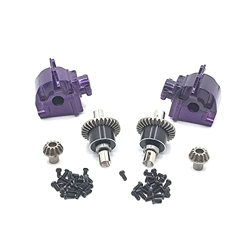 GYSURYB Metall-Differential- und GetriebegehäUsedeckel für 144001 124019 124018 RC Auto Upgrade Teile ZubehöR,2 von GYSURYB