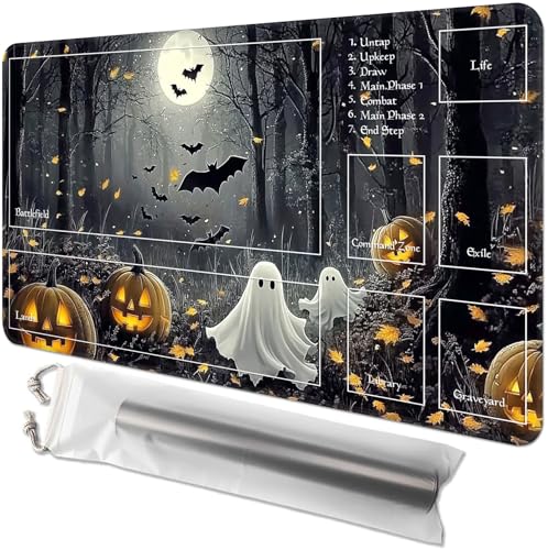 GYSYZJDH Kartenspielmatte für MTG & TCG, 61 x 35,6 cm, rutschfeste magische Spielmatte & Zonen, strapazierfähige Gummi-Oberfläche, ideal für Kartenspiele & Brettspiele, tragbar mit Aufbewahrungstasche GYSYZJDH Kartenspielmatte für MTG & TCG, 61 x 35,6 cm, rutschfeste magische Spielmatte & Zonen, strapazierfähige Gummi-Oberfläche, ideal für Kartenspiele & Brettspiele, tragbar mit Aufbewahrungstasche von GYSYZJDH