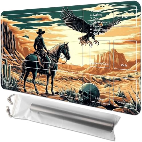 GYSYZJDH Kartenspielmatte für MTG & TCG, 61 x 35,6 cm, rutschfeste magische Spielmatte & Zonen, strapazierfähige Gummi-Oberfläche, ideal für Kartenspiele & Brettspiele, tragbar mit Aufbewahrungstasche GYSYZJDH Kartenspielmatte für MTG & TCG, 61 x 35,6 cm, rutschfeste magische Spielmatte & Zonen, strapazierfähige Gummi-Oberfläche, ideal für Kartenspiele & Brettspiele, tragbar mit Aufbewahrungstasche von GYSYZJDH