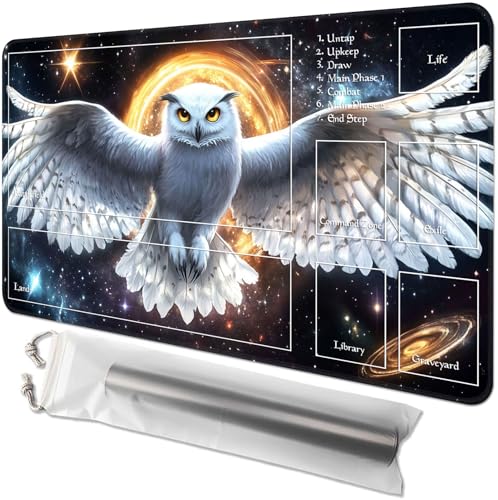 GYSYZJDH Kartenspielmatte für MTG & TCG, 61 x 35,6 cm, rutschfeste magische Spielmatte & Zonen, strapazierfähige Gummi-Oberfläche, ideal für Kartenspiele & Brettspiele, tragbar mit Aufbewahrungstasche GYSYZJDH Kartenspielmatte für MTG & TCG, 61 x 35,6 cm, rutschfeste magische Spielmatte & Zonen, strapazierfähige Gummi-Oberfläche, ideal für Kartenspiele & Brettspiele, tragbar mit Aufbewahrungstasche von GYSYZJDH
