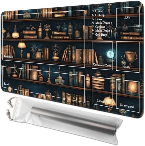 GYSYZJDH Kartenspielmatte für MTG & TCG, 61 x 35,6 cm, rutschfeste magische Spielmatte & Zonen, strapazierfähige Gummi-Oberfläche, ideal für Kartenspiele und Brettspiele, tragbar mit GYSYZJDH Kartenspielmatte für MTG & TCG, 61 x 35,6 cm, rutschfeste magische Spielmatte & Zonen, strapazierfähige Gummi-Oberfläche, ideal für Kartenspiele und Brettspiele, tragbar mit von GYSYZJDH