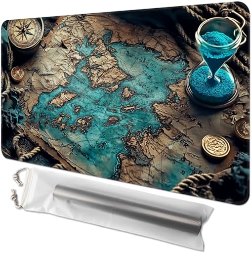 Kartenspiel-Spielmatte für MTG & TCG, 61 x 35,6 cm, rutschfeste magische Spielmatte, strapazierfähige Gummi-Oberfläche, ideal für Kartenspiele & Brettspiele, tragbar mit Aufbewahrungstasche, alte Kartenspiel-Spielmatte für MTG & TCG, 61 x 35,6 cm, rutschfeste magische Spielmatte, strapazierfähige Gummi-Oberfläche, ideal für Kartenspiele & Brettspiele, tragbar mit Aufbewahrungstasche, alte von GYSYZJDH
