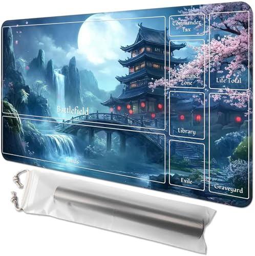for MTG Playmat with Zones - 61.0 cm x 35.6 cm TCG Card & Board Game Mat, Smooth Surface, Non-Slip Base, Includes Free Storage Bag, Doubles as Desk Mousepad, Antike Japanese for MTG Playmat with Zones - 61.0 cm x 35.6 cm TCG Card & Board Game Mat, Smooth Surface, Non-Slip Base, Includes Free Storage Bag, Doubles as Desk Mousepad, Antike Japanese von GYSYZJDH