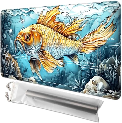 for MTG Playmat with Zones - 61.0 cm x 35.6 cm TCG Card & Board Game Mat, Smooth Surface, Non-Slip Base, Includes Free Storage Bag, Doubles as Desk Mousepad, Catfish for MTG Playmat with Zones - 61.0 cm x 35.6 cm TCG Card & Board Game Mat, Smooth Surface, Non-Slip Base, Includes Free Storage Bag, Doubles as Desk Mousepad, Catfish von GYSYZJDH