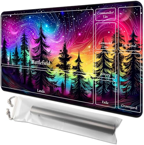 for MTG Playmat with Zones - 61.0 cm x 35.6 cm TCG Card & Board Game Mat, Smooth Surface, Non-Slip Base, Includes Free Storage Bag, Doubles as Desk Mousepad, Color Forest for MTG Playmat with Zones - 61.0 cm x 35.6 cm TCG Card & Board Game Mat, Smooth Surface, Non-Slip Base, Includes Free Storage Bag, Doubles as Desk Mousepad, Color Forest von GYSYZJDH