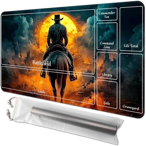 for MTG Playmat with Zones - 61.0 cm x 35.6 cm TCG Card & Board Game Mat, Smooth Surface, Non-Slip Base, Includes Free Storage Bag, Doubles as Desk Mousepad, Cowboy Riding A Horse for MTG Playmat with Zones - 61.0 cm x 35.6 cm TCG Card & Board Game Mat, Smooth Surface, Non-Slip Base, Includes Free Storage Bag, Doubles as Desk Mousepad, Cowboy Riding A Horse von GYSYZJDH