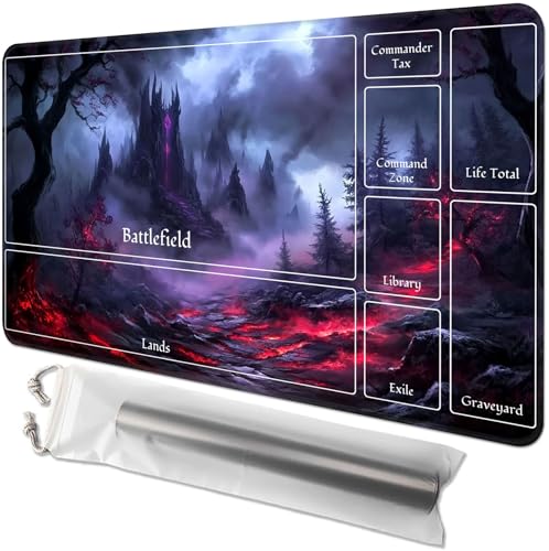 for MTG Playmat with Zones - 61.0 cm x 35.6 cm TCG Card & Board Game Mat, Smooth Surface, Non-Slip Base, Includes Free Storage Bag, Doubles as Desk Mousepad, Dark Fantasy for MTG Playmat with Zones - 61.0 cm x 35.6 cm TCG Card & Board Game Mat, Smooth Surface, Non-Slip Base, Includes Free Storage Bag, Doubles as Desk Mousepad, Dark Fantasy von GYSYZJDH