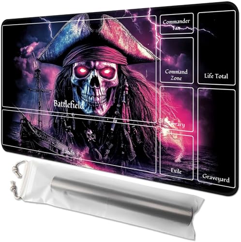 for MTG Playmat with Zones - 61.0 cm x 35.6 cm TCG Card & Board Game Mat, Smooth Surface, Non-Slip Base, Includes Free Storage Bag, Doubles as Desk Mousepad, Ghostly Pirate for MTG Playmat with Zones - 61.0 cm x 35.6 cm TCG Card & Board Game Mat, Smooth Surface, Non-Slip Base, Includes Free Storage Bag, Doubles as Desk Mousepad, Ghostly Pirate von GYSYZJDH