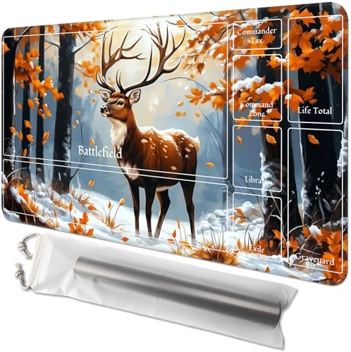 for MTG Playmat with Zones - 61.0 cm x 35.6 cm TCG Card & Board Game Mat, Smooth Surface, Non-Slip Base, Includes Free Storage Bag, Doubles as Desk Mousepad, Majestic Deer for MTG Playmat with Zones - 61.0 cm x 35.6 cm TCG Card & Board Game Mat, Smooth Surface, Non-Slip Base, Includes Free Storage Bag, Doubles as Desk Mousepad, Majestic Deer von GYSYZJDH