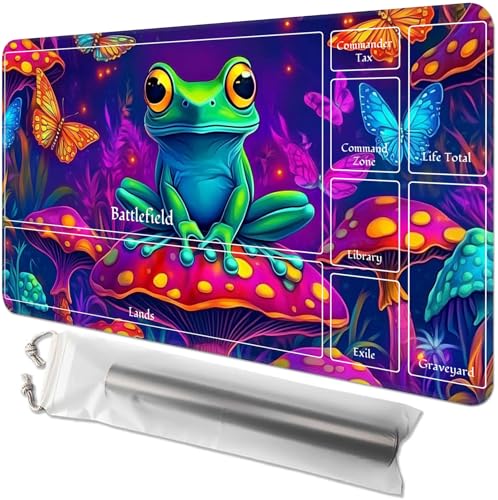 for MTG Playmat with Zones - 61.0 cm x 35.6 cm TCG Card & Board Game Mat, Smooth Surface, Non-Slip Base, Includes Free Storage Bag, Doubles as Desk Mousepad, Mushroom Frog for MTG Playmat with Zones - 61.0 cm x 35.6 cm TCG Card & Board Game Mat, Smooth Surface, Non-Slip Base, Includes Free Storage Bag, Doubles as Desk Mousepad, Mushroom Frog von GYSYZJDH