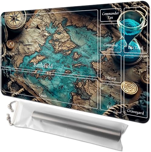 for MTG Playmat with Zones - 61.0 cm x 35.6 cm TCG Card & Board Game Mat, Smooth Surface, Non-Slip Base, Includes Free Storage Bag, Doubles as Desk Mousepad, Old Map for MTG Playmat with Zones - 61.0 cm x 35.6 cm TCG Card & Board Game Mat, Smooth Surface, Non-Slip Base, Includes Free Storage Bag, Doubles as Desk Mousepad, Old Map von GYSYZJDH
