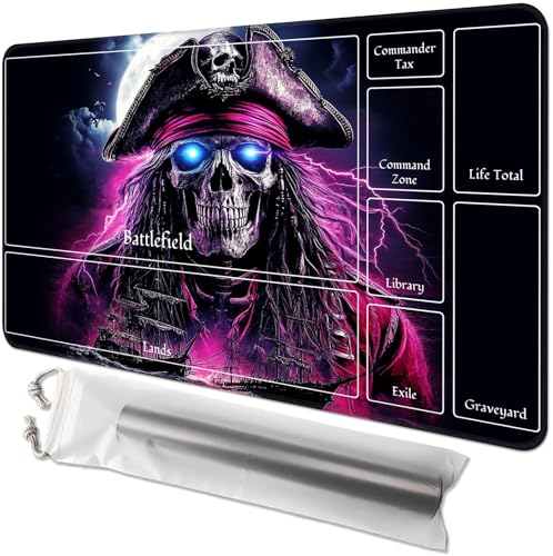 for MTG Playmat with Zones - 61.0 cm x 35.6 cm TCG Card & Board Game Mat, Smooth Surface, Non-Slip Base, Includes Free Storage Bag, Doubles as Desk Mousepad, Skull On Fire for MTG Playmat with Zones - 61.0 cm x 35.6 cm TCG Card & Board Game Mat, Smooth Surface, Non-Slip Base, Includes Free Storage Bag, Doubles as Desk Mousepad, Skull On Fire von GYSYZJDH