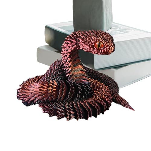 GZBMEZS -gedruckte Schlange, gedruckte Schlangenspielzeugform, Flexible Gelenke Schlangen-Sensorspielzeug-Desktop-Ornament, Realistische Schlangentiere Spielzeug-Schreibtischdekoration GZBMEZS -gedruckte Schlange, gedruckte Schlangenspielzeugform, Flexible Gelenke Schlangen-Sensorspielzeug-Desktop-Ornament, Realistische Schlangentiere Spielzeug-Schreibtischdekoration von GZBMEZS