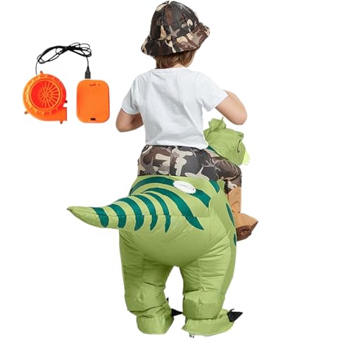 GZBMEZS Dinosaurier Kostüm Erwachsene,Aufblasbares Dinosaurier Kostüm | Für Frauen Männer Kinder Halloween Fasching Schule Freizeitpark Bühnenauftritt Cosplay Convention von GZBMEZS
