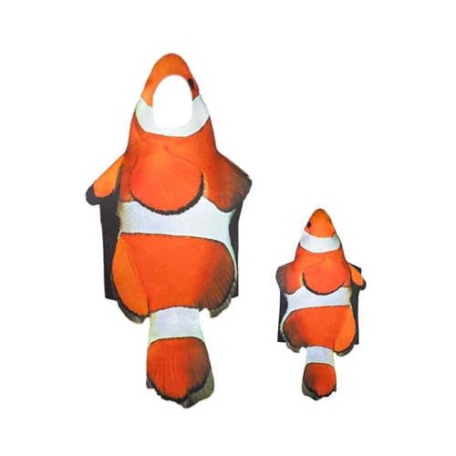 GZBMEZS Fischkostüm Erwachsene | Halloween Cosplay Anzug,Ärmelloses Spielkostüm Für Theateraufführung Familienfeier Maskerade Festtagsfest Bühnenauftritt von GZBMEZS