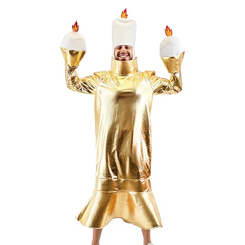 GZBMEZS Halloween-Teekannenkostüm, Erwachsenen- , Kandelaber-Kostüm, aufmerksames Outfit, Verkleidungszubehör für festliche Veranstaltungen, Urlaub, Cosplay, Bühnenaufführung GZBMEZS Halloween-Teekannenkostüm, Erwachsenen- , Kandelaber-Kostüm, aufmerksames Outfit, Verkleidungszubehör für festliche Veranstaltungen, Urlaub, Cosplay, Bühnenaufführung von GZBMEZS