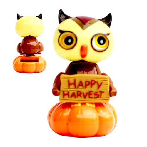 GZBMEZS Solar Spielzeug | Halloween Eule Deko Für Auto - Tanzfigur Sammelfigur Gruselige Deko Für Schreibtisch Büro Fenster Halloween Party Zuhause Erwachsene Mädchen GZBMEZS Solar Spielzeug | Halloween Eule Deko Für Auto - Tanzfigur Sammelfigur Gruselige Deko Für Schreibtisch Büro Fenster Halloween Party Zuhause Erwachsene Mädchen von GZBMEZS