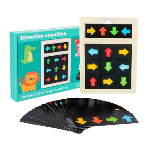 Holzblock Puzzle,Holz Puzzle zur Richtungserkennung und Förderung als Lernspielzeug für Kinder - Logik Lernspiel Mit Formen Zuordnung Für Kinder Holzblock Puzzle,Holz Puzzle zur Richtungserkennung und Förderung als Lernspielzeug für Kinder - Logik Lernspiel Mit Formen Zuordnung Für Kinder von GZBMEZS