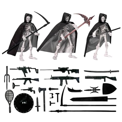 Multi-Joint-Action-Figuren, Potenzielle Skulpturen, Multi-Gelenks-Skelett-Wohnkultur Mit, Umhang, Battle Tool Assembly-Spiel Für Kinder Multi-Joint-Action-Figuren, Potenzielle Skulpturen, Multi-Gelenks-Skelett-Wohnkultur Mit, Umhang, Battle Tool Assembly-Spiel Für Kinder von GZBMEZS