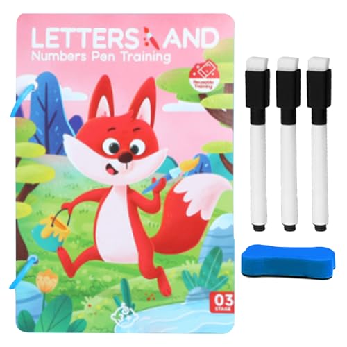 Stiftkontrolle Kartenspiel,Wiederverwendbares Lernspiel Zur Stiftführung - Schreibübungs-Set mit Spaßfaktor für Vorschulkinder & Schüler Stiftkontrolle Kartenspiel,Wiederverwendbares Lernspiel Zur Stiftführung - Schreibübungs-Set mit Spaßfaktor für Vorschulkinder & Schüler von GZBMEZS