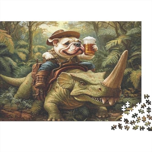 BULLHund Puzzlespiel 1000 Teile Jigsaw Puzzle 1000 Puzzle FüR Erwachsene Kinder Senioren Erwachsenen Puzzlespiel Puzzel 1000pcs (75x50cm) von GZCVBDYUY