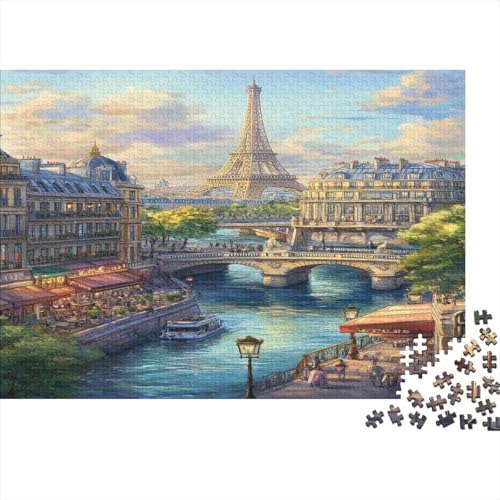Eiffelturm Puzzlespiel 1000 Teile Puzzle Für Erwachsene Und Kinder Ab 14 Jahren, Puzzle-Motiv Erwachsenen Puzzlespiel Puzzel 1000pcs (75x50cm) von GZCVBDYUY