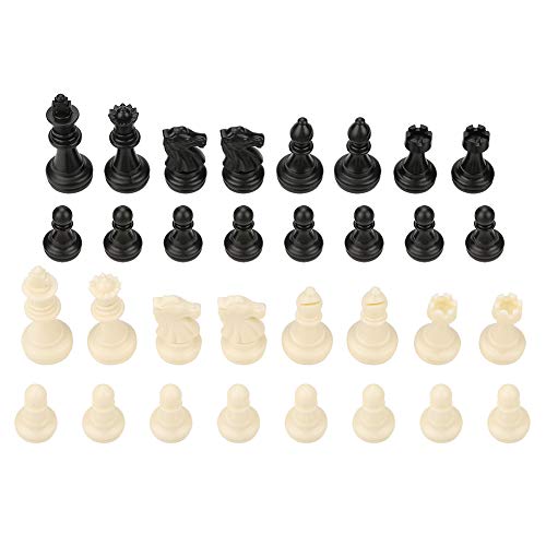 cersalt Standard Schachfiguren, Feine Verarbeitung Schachfiguren Schwarz Weiß für Schachliebhaber für Schachturnierspieler für zu Hause für unterwegs cersalt Standard Schachfiguren, Feine Verarbeitung Schachfiguren Schwarz Weiß für Schachliebhaber für Schachturnierspieler für zu Hause für unterwegs von GZD