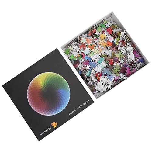 cersalt Tausend Farben Puzzle, Geometrisches Fotopuzzle 1000 Teile/Set 24 Farbdruck zum Stressabbau für Jugendliche von GZD