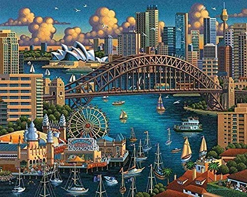 GZFENG Puzzles Erwachsene Puzzle Puzzle 1000 Stück Kinder Gehirn Spiel Dowdle Sydney Puzzles Freizeit Unterhaltungsspiel Spielzeug von GZFENG
