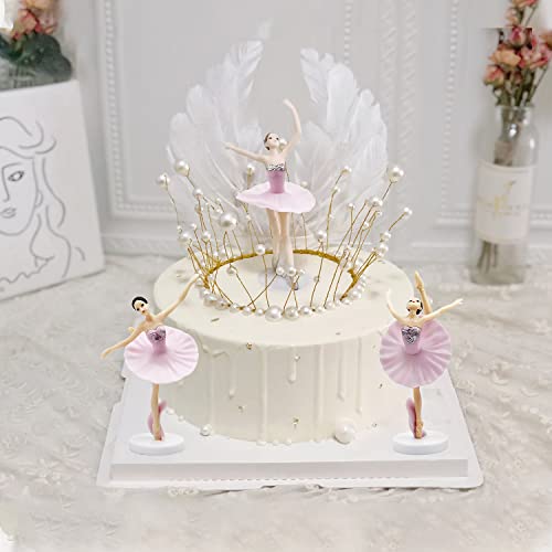 GZGXKJ 5 Pcs Ballerina Tortendeko Dekoration, Ballerina-Kuchenaufsatz, Ballerina Ballett Mädchen Tanzende Deko Kuchen Topper Krone Engelsflügel Geburtstagstorten Dekoration GZGXKJ 5 Pcs Ballerina Tortendeko Dekoration, Ballerina-Kuchenaufsatz, Ballerina Ballett Mädchen Tanzende Deko Kuchen Topper Krone Engelsflügel Geburtstagstorten Dekoration von GZGXKJ