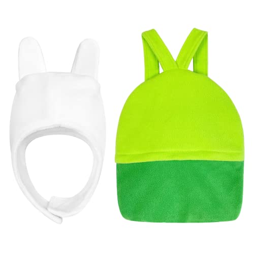 GZHOK Erwachsene Hut und grüner Rucksack Anime Kostüm Zubehör Dress Up für Halloween Party Cosplay, Weiss/opulenter Garten, Erwachsene GZHOK Erwachsene Hut und grüner Rucksack Anime Kostüm Zubehör Dress Up für Halloween Party Cosplay, Weiss/opulenter Garten, Erwachsene von GZHOK