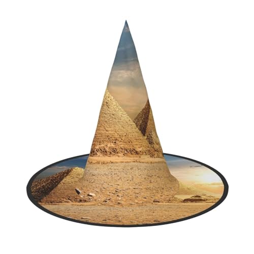 GZHYHAKAN Ägyptische Pyramide in Wüstenaufdruck, Halloween-Hut für Partys, Karneval und Rollenspiele - leicht, bequem GZHYHAKAN Ägyptische Pyramide in Wüstenaufdruck, Halloween-Hut für Partys, Karneval und Rollenspiele - leicht, bequem von GZHYHAKAN