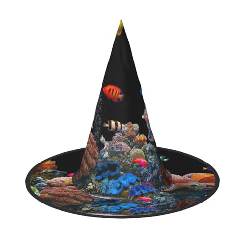 GZHYHAKAN Aquarium-Druck Halloween Hut für Partys, Karneval und Rollenspiele - leicht, bequem von GZHYHAKAN