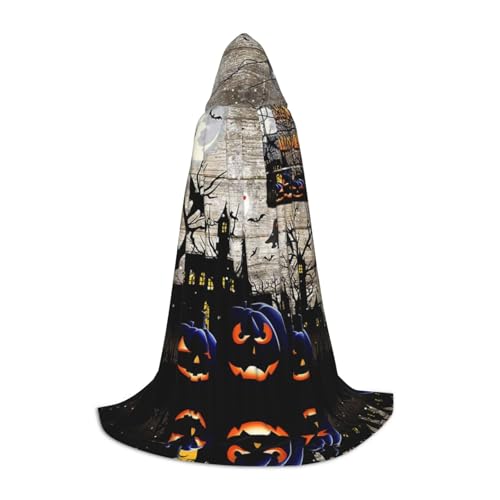 GZHYHAKAN Bedruckter Kapuzenumhang für Teenager, Halloween-Party, perfekt für Halloween, Rollenspiele und Themenpartys GZHYHAKAN Bedruckter Kapuzenumhang für Teenager, Halloween-Party, perfekt für Halloween, Rollenspiele und Themenpartys von GZHYHAKAN