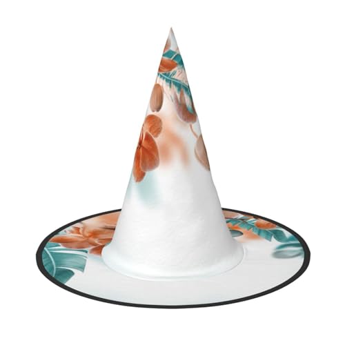 GZHYHAKAN Blaugrün und Orange Orchidee Print Halloween Hut für Partys, Karneval und Rollenspiele - leicht, bequem GZHYHAKAN Blaugrün und Orange Orchidee Print Halloween Hut für Partys, Karneval und Rollenspiele - leicht, bequem von GZHYHAKAN