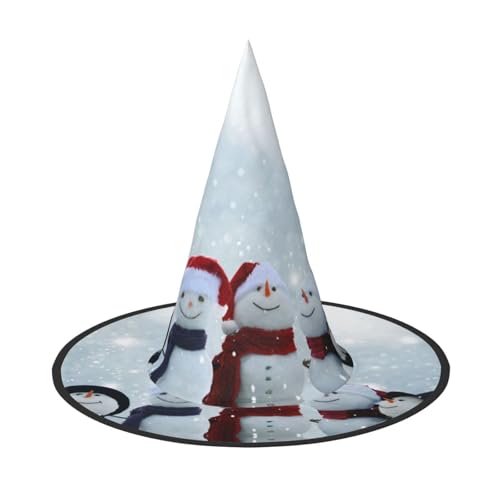 GZHYHAKAN Frohe Weihnachten Schnee Druck Halloween Hut für Partys, Karneval und Rollenspiele - leicht, bequem GZHYHAKAN Frohe Weihnachten Schnee Druck Halloween Hut für Partys, Karneval und Rollenspiele - leicht, bequem von GZHYHAKAN